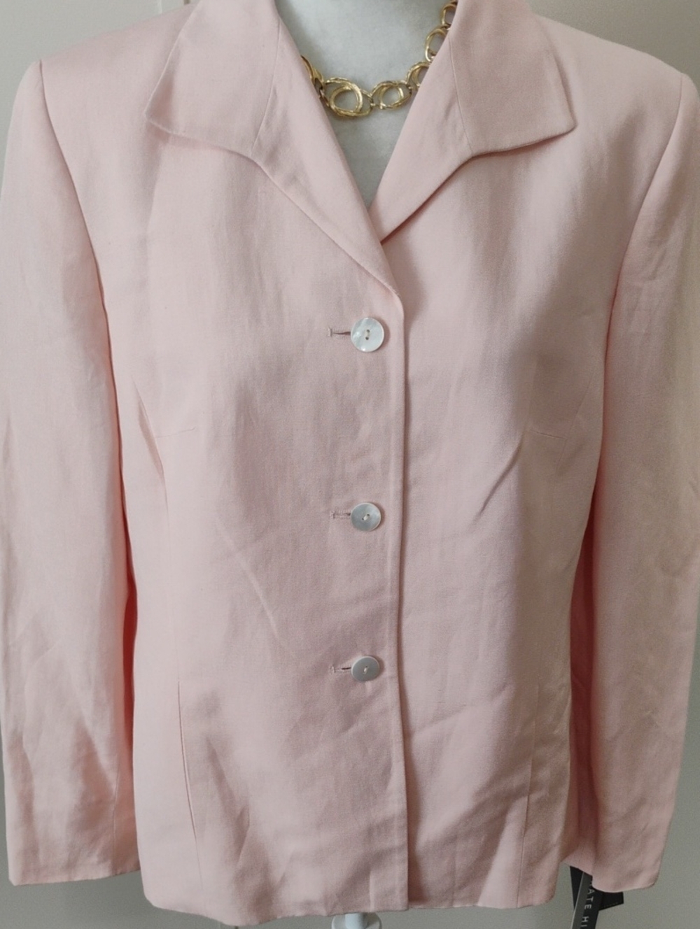 Kate Hill Linen Tailored Blazer Jacket